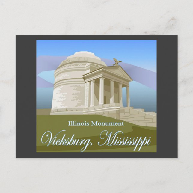 Vicksburg ms-vykort vykort (Framsida)
