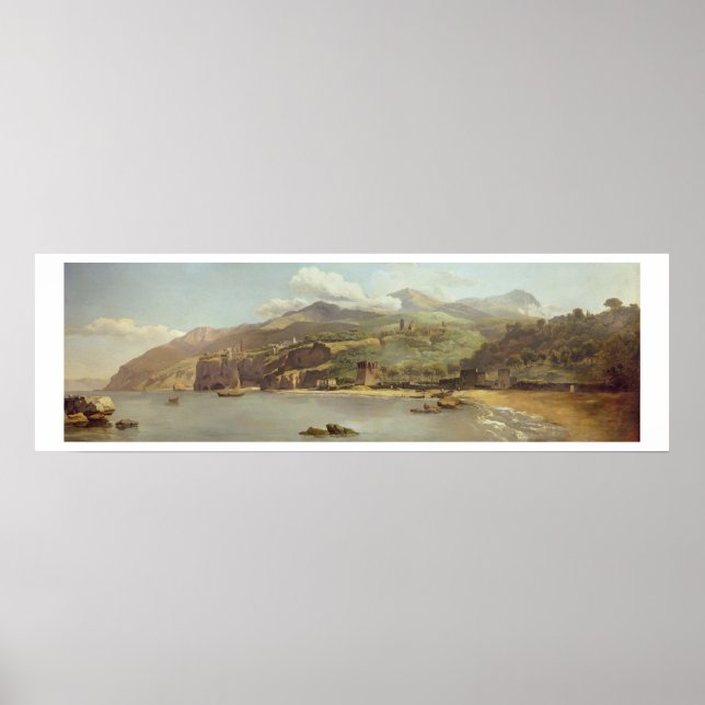 Vico Estense från Sorrento tittar mot Poster (Framsidan)