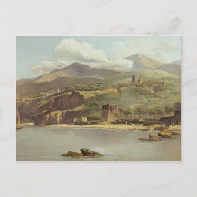 Vico Estense från Sorrento tittar mot Vykort (Framsida)