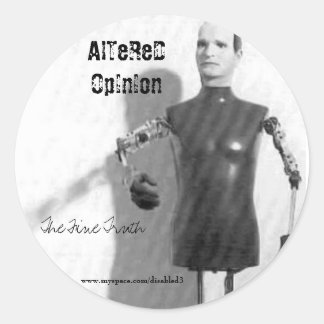 vicodin, Bra Truth, AlTeReD OpInIon, www.m... Runt Klistermärke