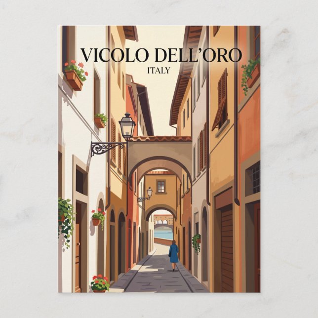 Vicolo dell'Oro Italien Vykort (Framsida)