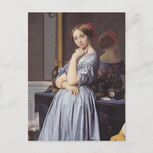 Vicomtess othenin Dhaussonville bra art porträtt Vykort (Framsida)