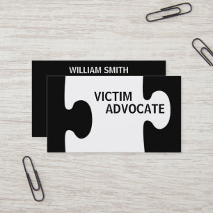 Victim Advocate Puzzle Biet Visitkort