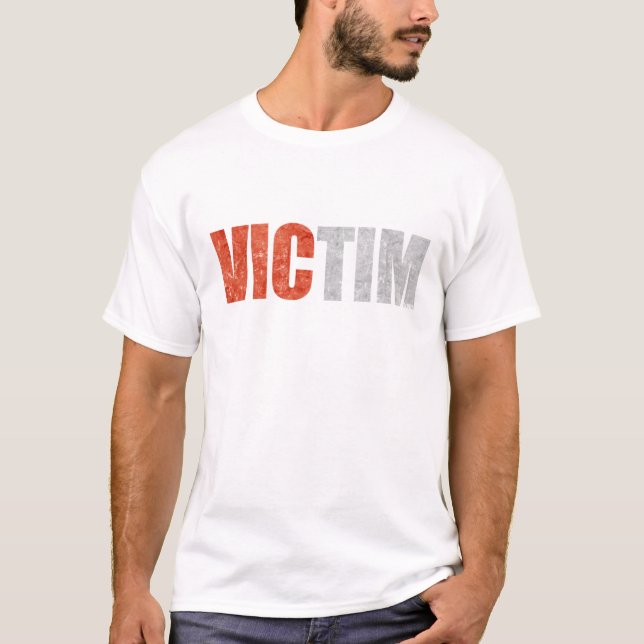 Victimology - brottslingen varar besvärad tee shirt (Framsida)