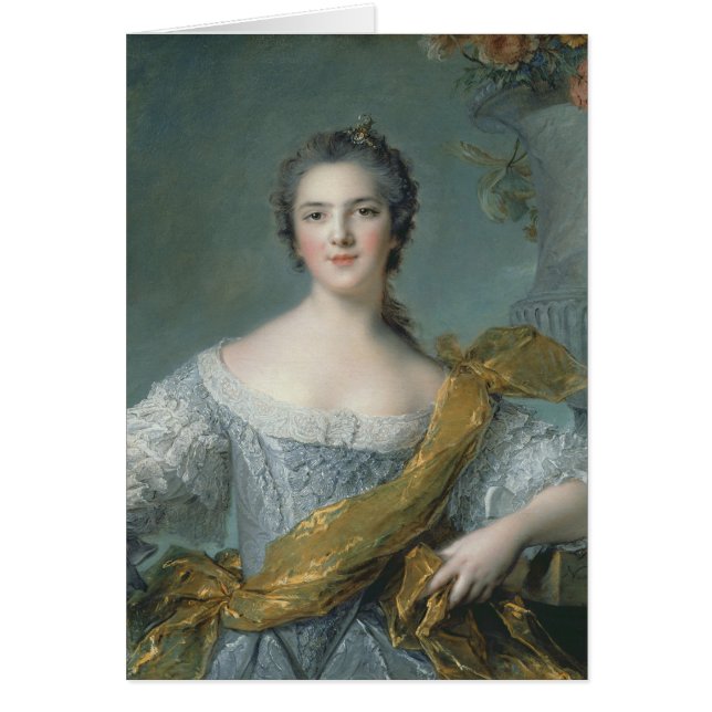 Victoire de Frankrike på Fontevrault, 1748 Hälsningskort (Framsidan)