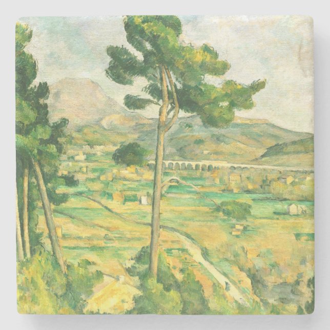 Victoire och Viaduct Paul Cezanne Stenunderlägg (Framsidan)