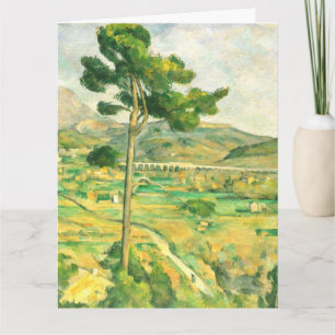 Victoire och viadukten Paul Cezanne Kort