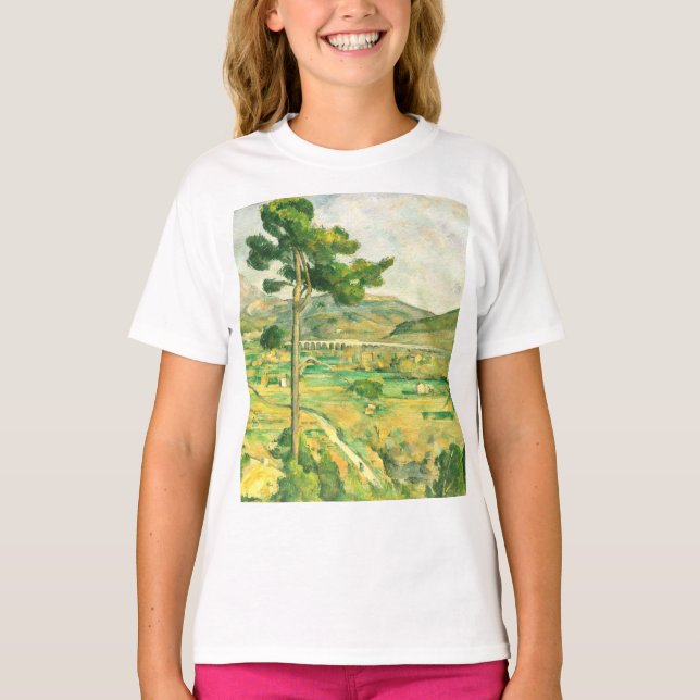 Victoire och viadukten Paul Cezanne  T Shirt (Framsida)