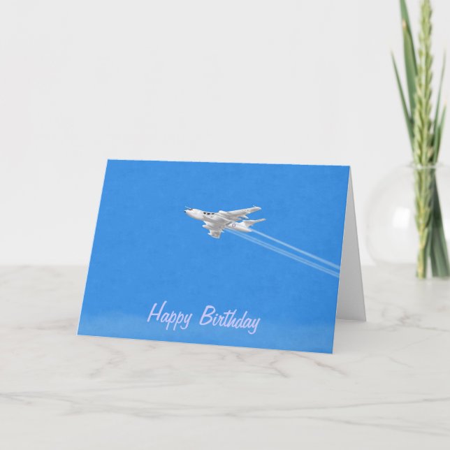 Victor B1 Bomber Blank Birthday Card Kort (Framsida)