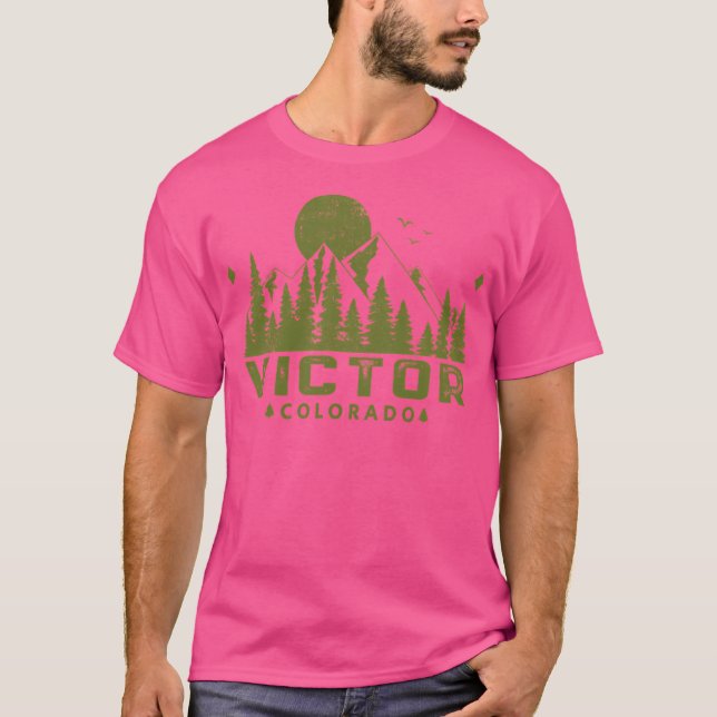 Victor Colorado Mountain View T Shirt (Framsida)