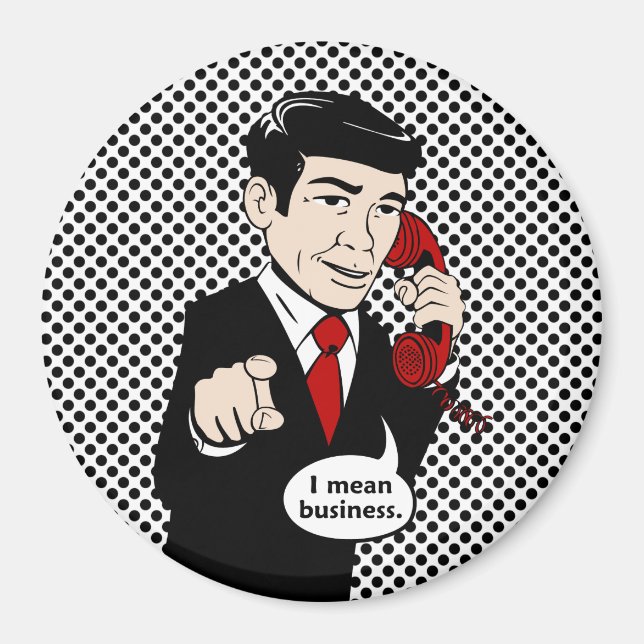 Victor Crushmore Elak Business Magnet (Framsidan)