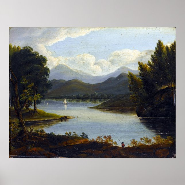 Victor de Grailly Hudson River Scene Poster (Framsidan)