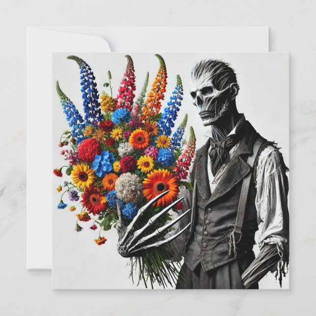 Victor Dreadthorn - Gothic Victorian Greeting Card Anteckningskort (Framsida)