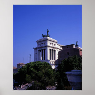 Victor Emmanuel 2:a monumentet Rom Poster