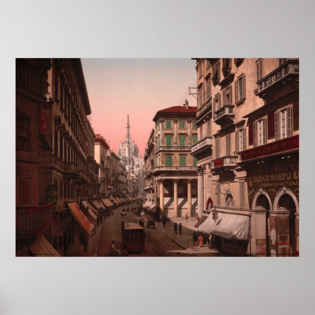 Victor Emmanuel, Milano, Italien Poster (Framsidan)