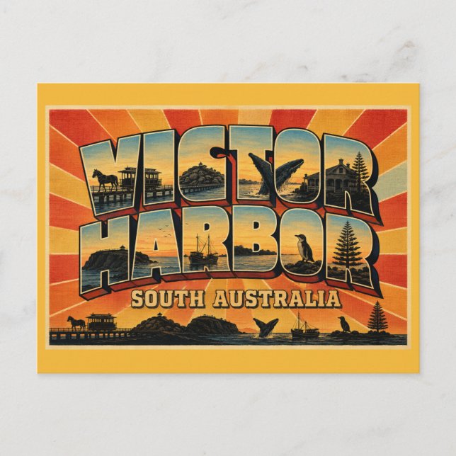 Victor Harbor South Australia Kustutflykt Vykort (Framsida)