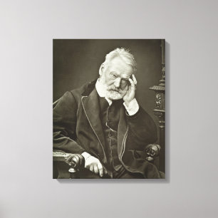 Victor Hugo (1802-85), från 'Galerie Contemporain Canvastryck
