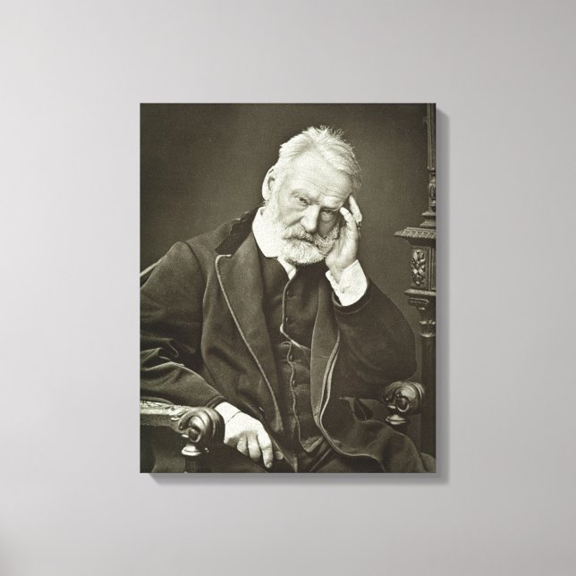 Victor Hugo (1802-85), från "Galerie Contemporaine Canvastryck (Framsida)