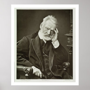 Victor Hugo (1802-85), från 'Galerie Contemporaine Poster