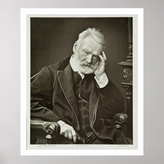 Victor Hugo (1802-85), från "Galerie Contemporaine Poster (Framsidan)