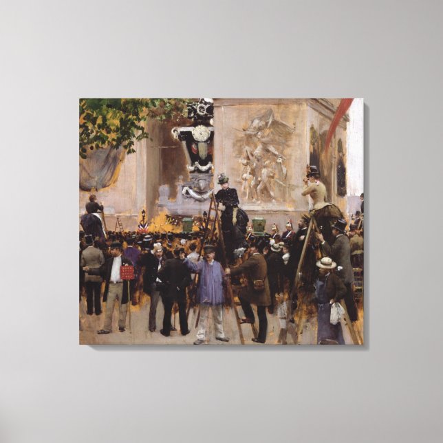 Victor Hugo begravning Canvastryck (Framsida)