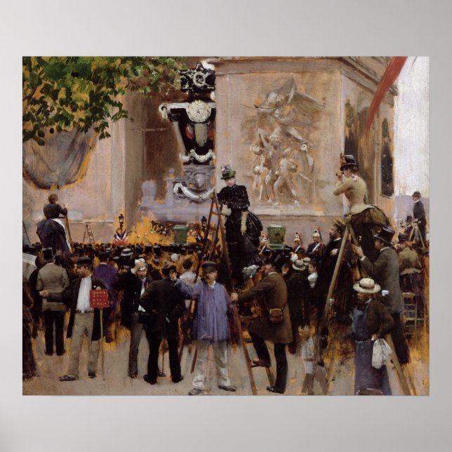 Victor Hugo begravning Poster (Framsidan)