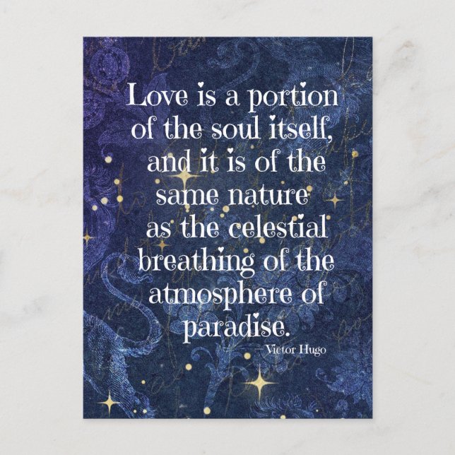 Victor Hugo Dikt Vykort (Framsida)