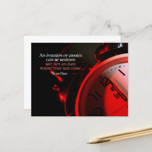 Victor Hugo Inspirational Quote "Ideas" Vykort