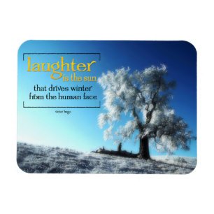 Victor Hugo Inspirational Quote Magnet "Skratt"