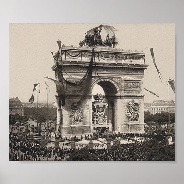 Victor Hugo - l'Arc de Triomphe - Paris 1885 Poster (Framsidan)