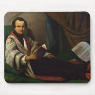 Victor Hugo på hans divan, c.1830-40 Musmatta