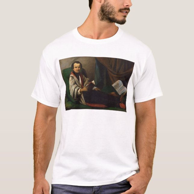 Victor Hugo på hans divan, c.1830-40 Tee (Framsida)