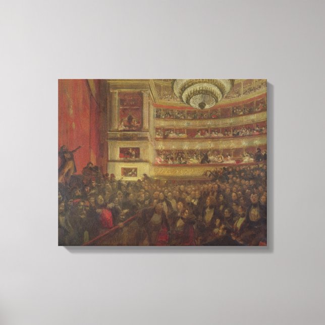 Victor Hugo prestation av Hernani Canvastryck (Framsida)