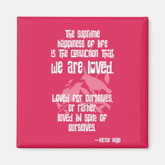 Victor Hugos högsta lycka i livet Magnet (Framsidan)