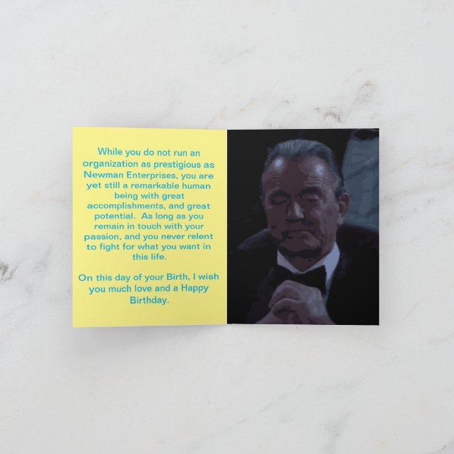 Victor Newman Birthday Card Kort (Inuti)
