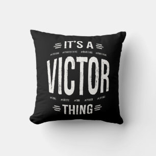 Victor Personlig Namn Birthday Gift Kudde