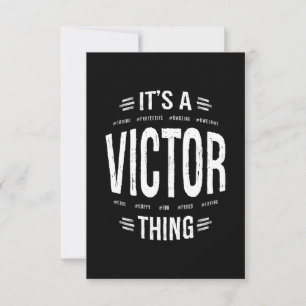 Victor Personlig Namn Birthday Gift OSA Kort