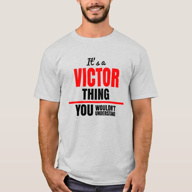 Victor sak skulle du inte förstå namn t shirt (Framsida)