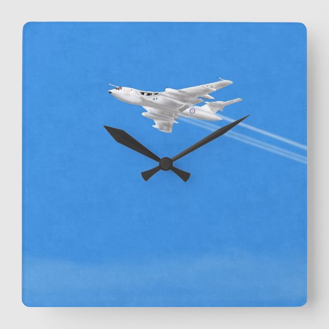 Victor V Bomber Wall Clock Fyrkantig Klocka (Framsida)