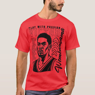 Victor Wembanyama Porträtt T Shirt