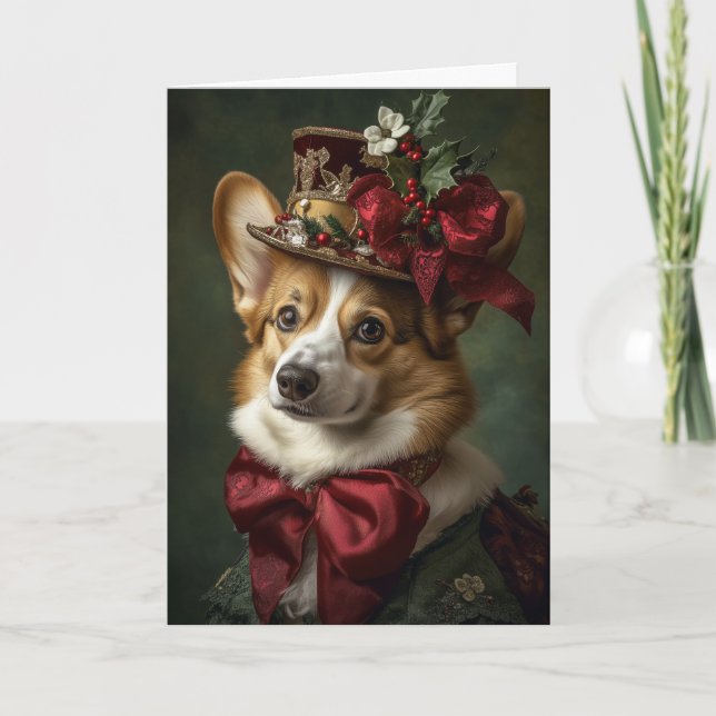 Victoran Corgi jul Helgkort (Framsida)