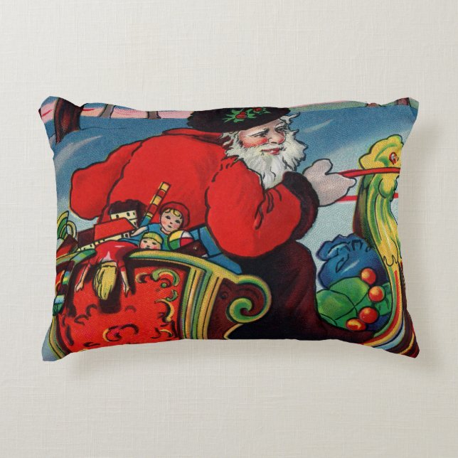 Victoransk Santa Accent Kuddé Prydnadskudde (Framsidan)