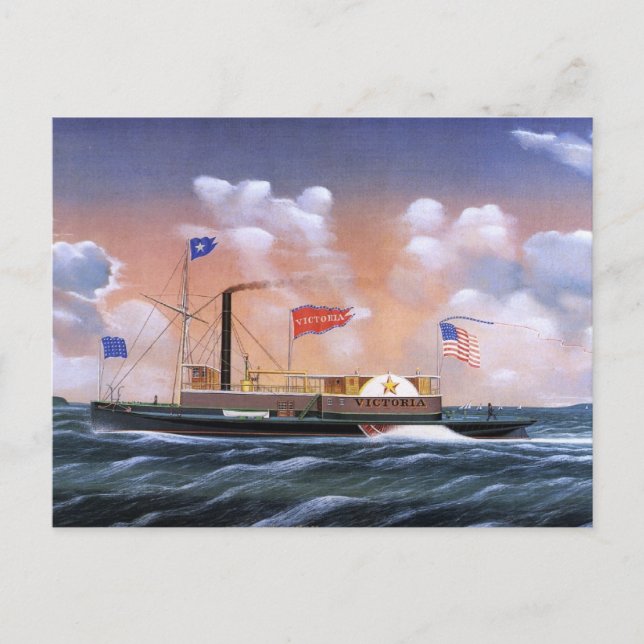 Victoria-ångrör 1859 vykort (Framsida)
