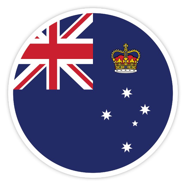 Victoria Australia Flagga Sticker Klistermärken (Victoria State Flag)