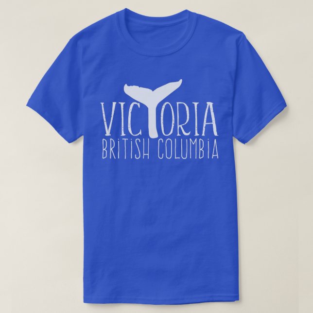 Victoria BC Canada Whale Watching Svan British Col T Shirt (Design framsida)