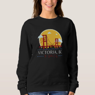 Victoria BC Golden Gate Bridge Dålig Geografi Humo T Shirt