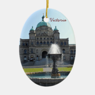 Victoria BC, Kanada Julgransprydnad Keramik