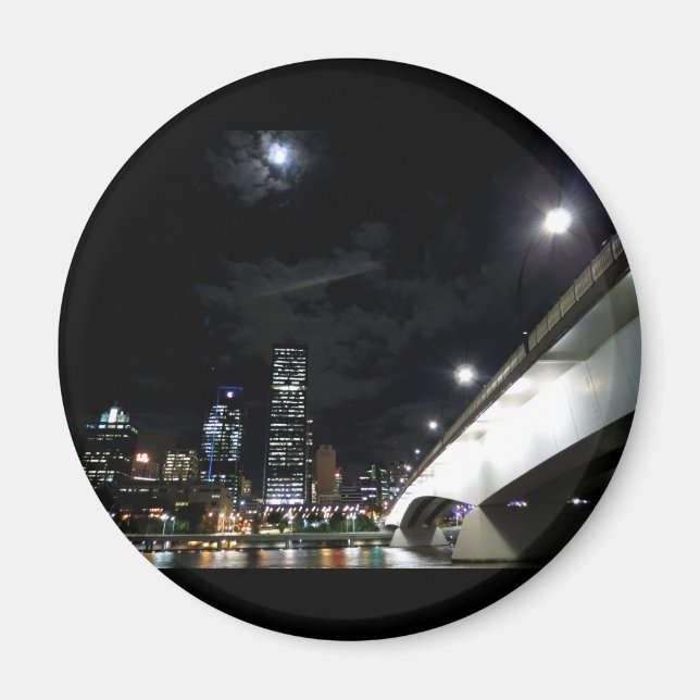 Victoria Bridge i Brisbane Magnet (Framsidan)