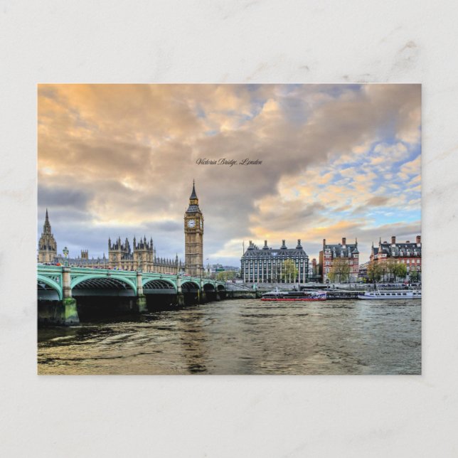 Victoria Bridge, London, England Card Vykort (Framsida)