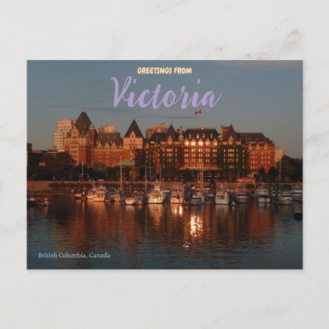 Victoria British Columbia Canada Postcard Vykort (Framsida)